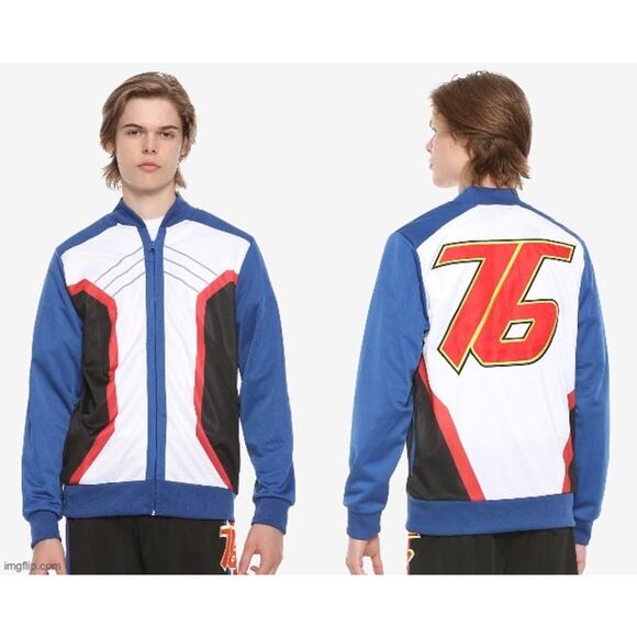 Overwatch NWT Men's XS Soldier 76 Blue Full Zip Track Jacket Sweats Athleisure - Picture 1 of 13